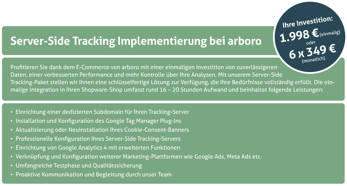 Server-Side Tracking Implementierung Server-Side Tracking Implementierung